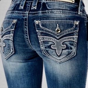 ROCK REVIVAL GREER BOOTCUT WOMENS JEANS SIZE 27/32